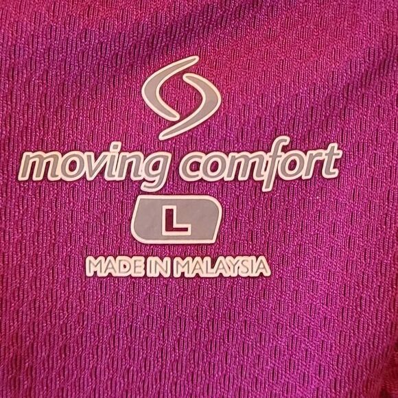Moving Comfort Fushcia Short Sleeve Athletic T Shirt Large - Picture 3 of 10